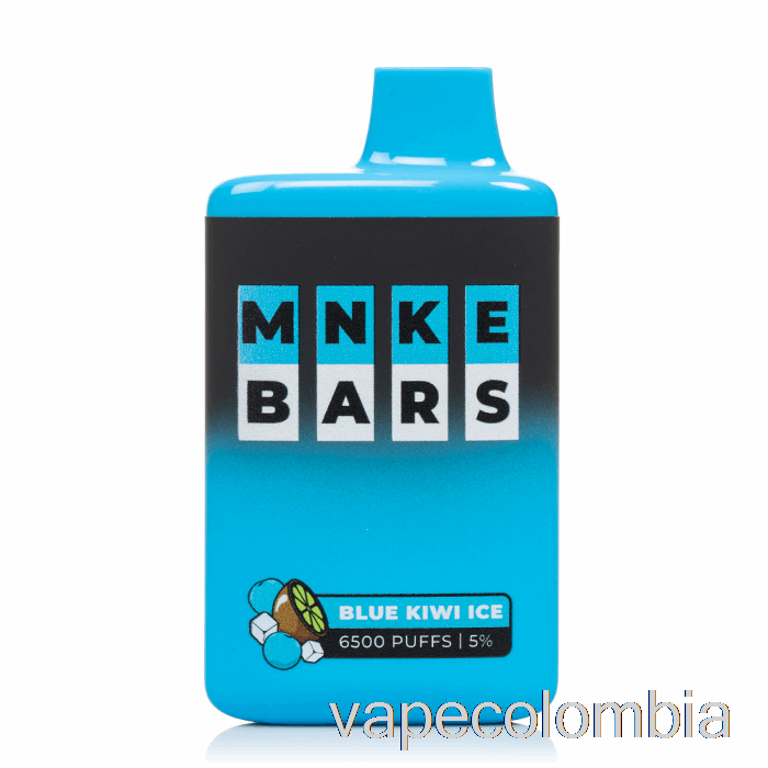 Vape Recargable Mnke Bars 6500 Desechables Blue Kiwi Ice